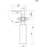 Дозатор кухонный GRANULA 22PD Графит