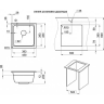 Комплект: Мойка GRANULA KS-4501U + смеситель GRANULA GR-0010, черный