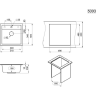 Кухонная мойка GRANULA 5003 черный