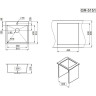 Кухонная мойка GRANULA 5151 графит матовый