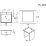 Кухонная мойка GRANULA 5202 черный