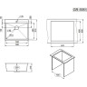Кухонная мойка GRANULA 5951 графит матовый