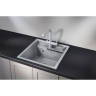 Кухонная мойка GRANULA KITCHEN SPACE KS-5002 алюминиум