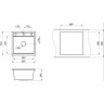 Кухонная мойка GRANULA KITCHEN SPACE KS-5002 алюминиум