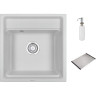 Кухонная мойка GRANULA KITCHEN SPACE KS-5002 арктик (белый)