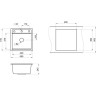 Кухонная мойка GRANULA KITCHEN SPACE KS-5002 черный