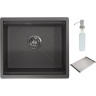 Кухонная мойка GRANULA KITCHEN SPACE KS-5045U графит матовый