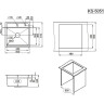 Кухонная мойка GRANULA KITCHEN SPACE KS-5051 графит матовый