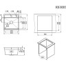 Кухонная мойка GRANULA KITCHEN SPACE KS-5051 сталь матовая