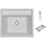 Кухонная мойка GRANULA KITCHEN SPACE KS-6003 арктик (белый)