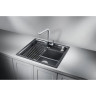 Кухонная мойка GRANULA KITCHEN SPACE KS-6003 шварц (черный металлик)