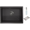 Кухонная мойка GRANULA KITCHEN SPACE KS-6045U черный матовый