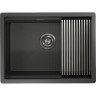 Кухонная мойка GRANULA KITCHEN SPACE KS-6045U черный матовый