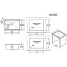 Кухонная мойка GRANULA KITCHEN SPACE KS-6045U графит матовый