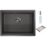 Кухонная мойка GRANULA KITCHEN SPACE KS-6045U графит матовый