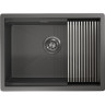 Кухонная мойка GRANULA KITCHEN SPACE KS-6045U графит матовый
