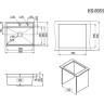 Кухонная мойка GRANULA KITCHEN SPACE KS-6051 графит матовый