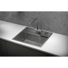 Кухонная мойка GRANULA KITCHEN SPACE KS-6051 сталь матовая