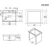Кухонная мойка GRANULA KITCHEN SPACE KS-6051 сталь матовая