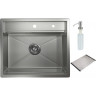 Кухонная мойка GRANULA KITCHEN SPACE KS-6051 сталь матовая