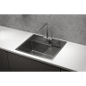 Кухонная мойка GRANULA KITCHEN SPACE KS-6051 сталь сатин