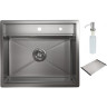 Кухонная мойка GRANULA KITCHEN SPACE KS-6051 сталь сатин