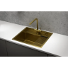 Кухонная мойка GRANULA KITCHEN SPACE KS-6051 золото сатин