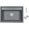 Кухонная мойка GRANULA KITCHEN SPACE KS-7301 алюминиум