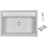 Кухонная мойка GRANULA KITCHEN SPACE KS-7301 арктик (белый)
