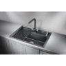 Кухонная мойка GRANULA KITCHEN SPACE KS-7301 черный