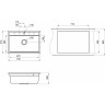 Кухонная мойка GRANULA KITCHEN SPACE KS-7301 черный
