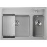 Кухонная мойка GRANULA KITCHEN SPACE KS-7302 арктик (белый)