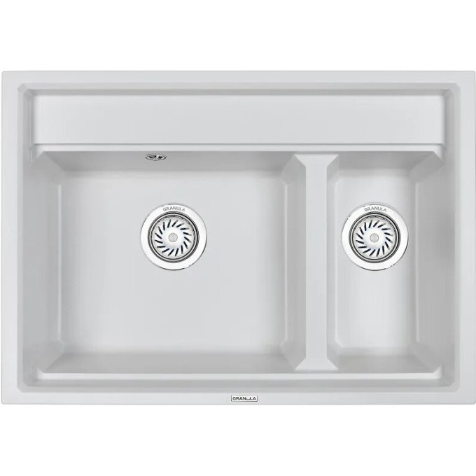 Кухонная мойка GRANULA KITCHEN SPACE KS-7302 арктик (белый)