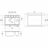 Кухонная мойка GRANULA KITCHEN SPACE KS-7302 черный