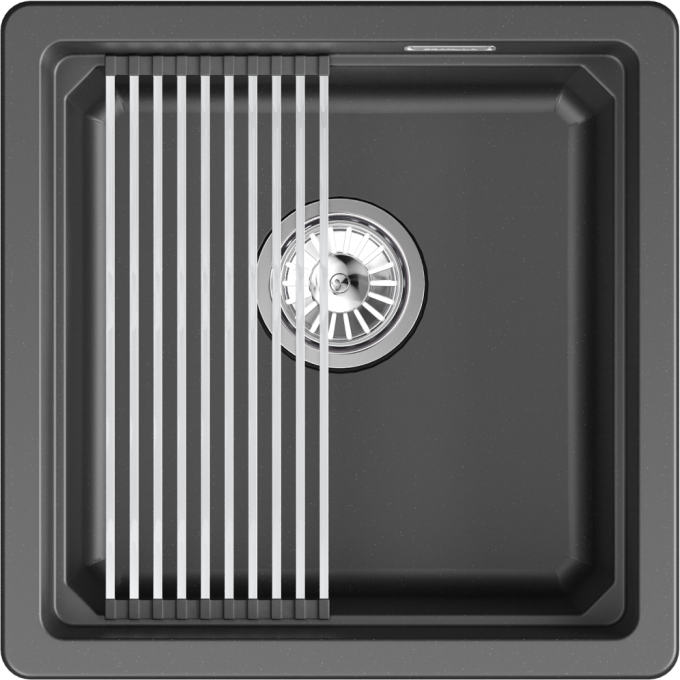 Кухонная мойка GRANULA KS-4501iU Шварц