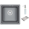 Кухонная мойка GRANULA KS-4501U, алюминиум