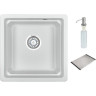Кухонная мойка GRANULA KS-4501U, арктик (белый)