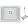 Кухонная мойка GRANULA KS-5501U, арктик (белый)