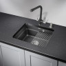 Кухонная мойка GRANULA KS-5501U, черный