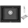Кухонная мойка GRANULA KS-5501U, черный