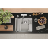 Кухонная мойка GRANULA KS-5505RU АРКТИК (БЕЛЫЙ) кварц