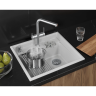 Кухонная мойка GRANULA KS-5807R АРКТИК (БЕЛЫЙ) кварц