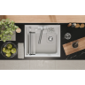 Кухонная мойка GRANULA KS-5807R АРКТИК (БЕЛЫЙ) кварц