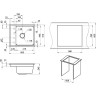 Кухонная мойка GRANULA KS-6004, черный