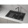 Кухонная мойка GRANULA KS-7302i чЕрный металлик кварц