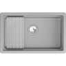 Кухонная мойка GRANULA KS-7303iU АЛЮМИНИУМ кварц