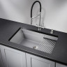Кухонная мойка GRANULA KS-7303U, алюминиум