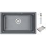 Кухонная мойка GRANULA KS-7303U, алюминиум