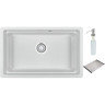 Кухонная мойка GRANULA KS-7303U, арктик (белый)