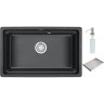 Кухонная мойка GRANULA KS-7303U, черный